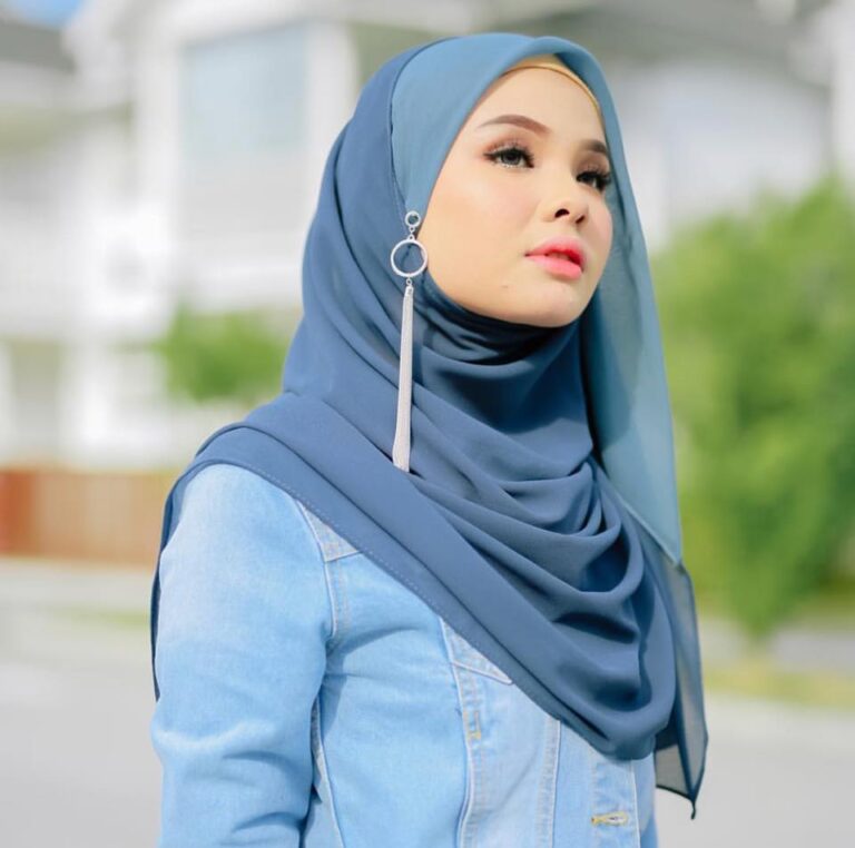 Cara Pakai Tudung Bawal Simple