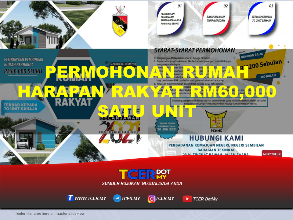 Permohonan Rumah Harapan Rakyat Rm60 000 Satu Unit Tcer My