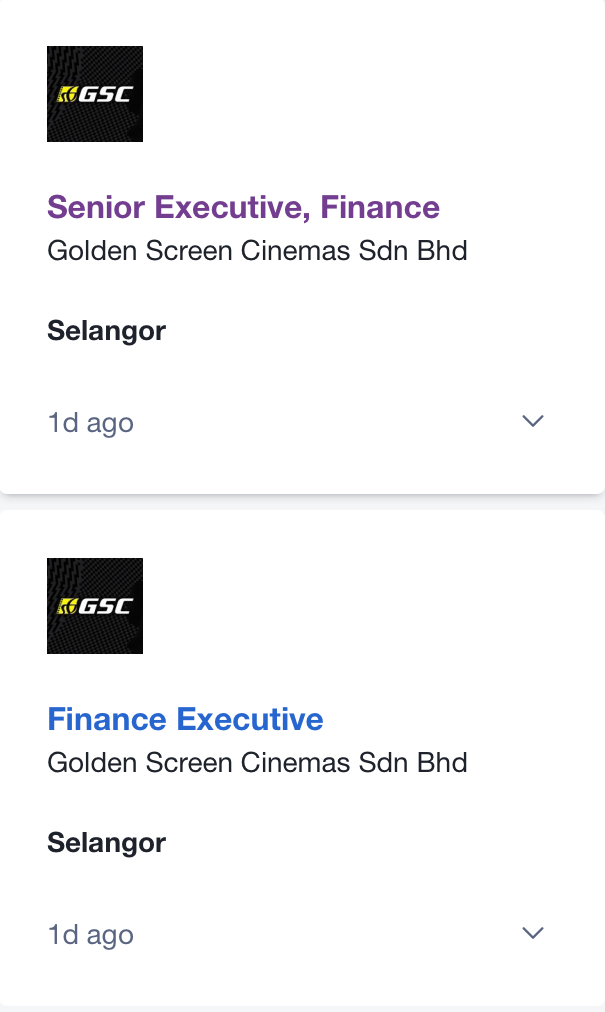 Jawatan Kosong Di Golden Screen Cinemas Sdn Bhd - TCER.MY