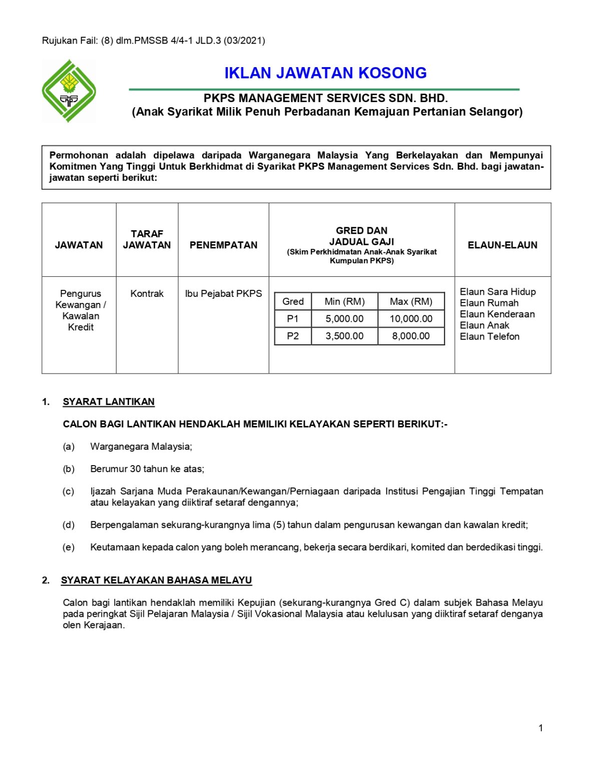 kerja kosong di selangor