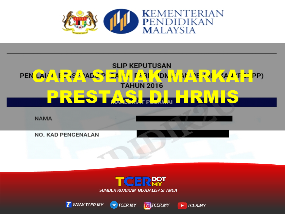 Cara Semak Markah Prestasi Di HRMIS - TCER.MY