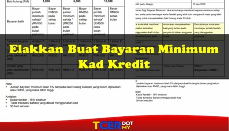 Elakkan Buat Bayaran Minimum Kad Kredit Tcer My