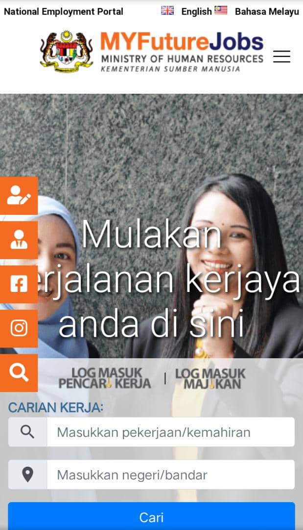 Cara Daftar MyFutureJobs Bagi Memohon Elaun Cari Kerja RM300 - TCER.MY