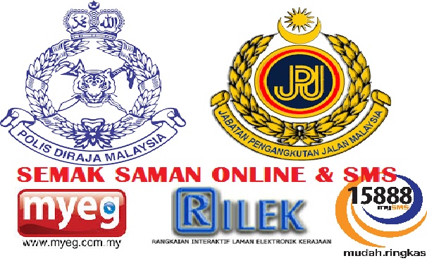 Cara Semak Saman Polis Trafik PDRM JPJ & AES Online Dan SMS - TCER.MY