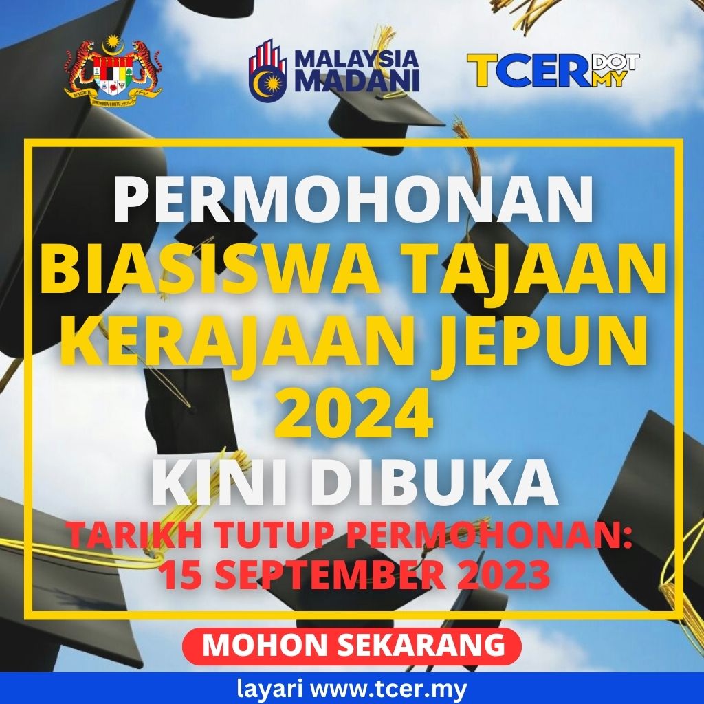 Permohonan Biasiswa Tajaan Kerajaan Jepun 2024 - TCER.MY