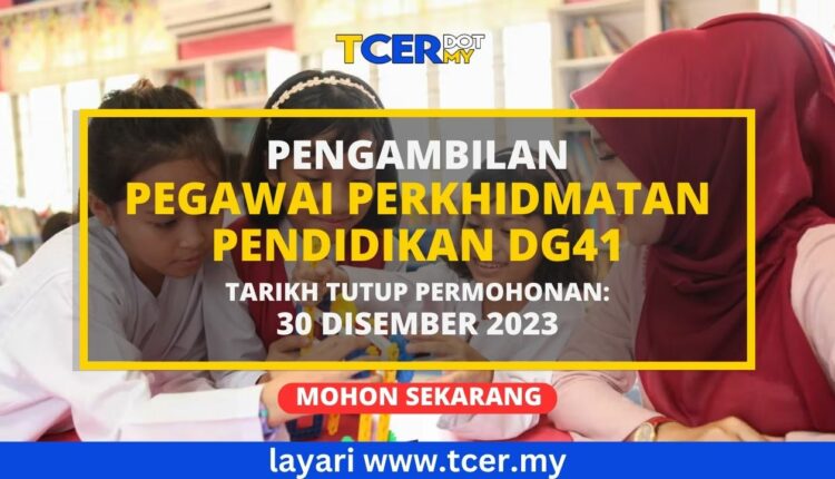 Pengambilan Pegawai Perkhidmatan Pendidikan 2023 - TCER.MY