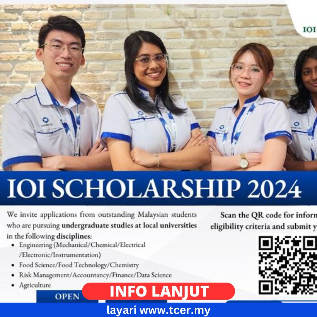 Permohonan Biasiswa IOI Group Scholarship 2025 TCER.MY