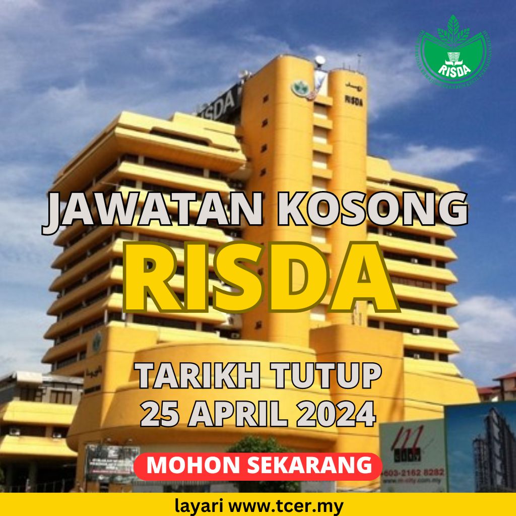 Pengambilan Pelbagai Jawatan Kosong Di RISDA 2024 TCER.MY