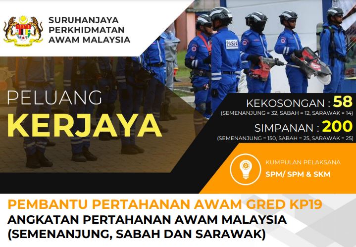 Jawatan Kosong Angkatan Pertahanan Awam Malaysia 2024 1