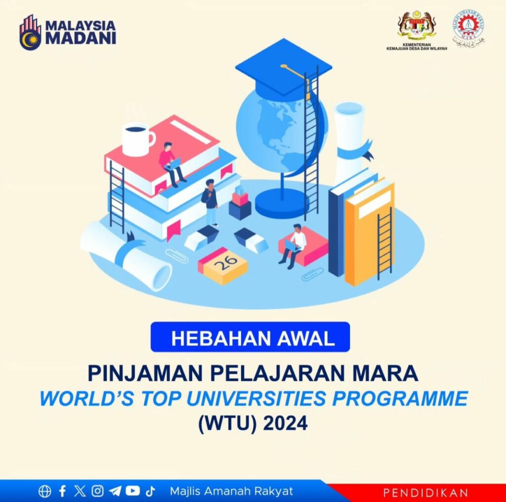 WTU 2024: Pinjaman Pelajaran MARA World’s Top Universities Programme 1