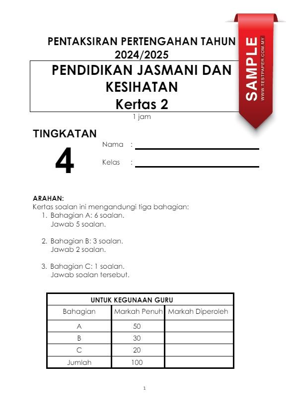 PENTAKSIRAN PERTENGAHAN TAHUN PPT KERTAS 1 DAN 2 PERNIAGAAN TINGKATAN 4 (2024-2025) 4