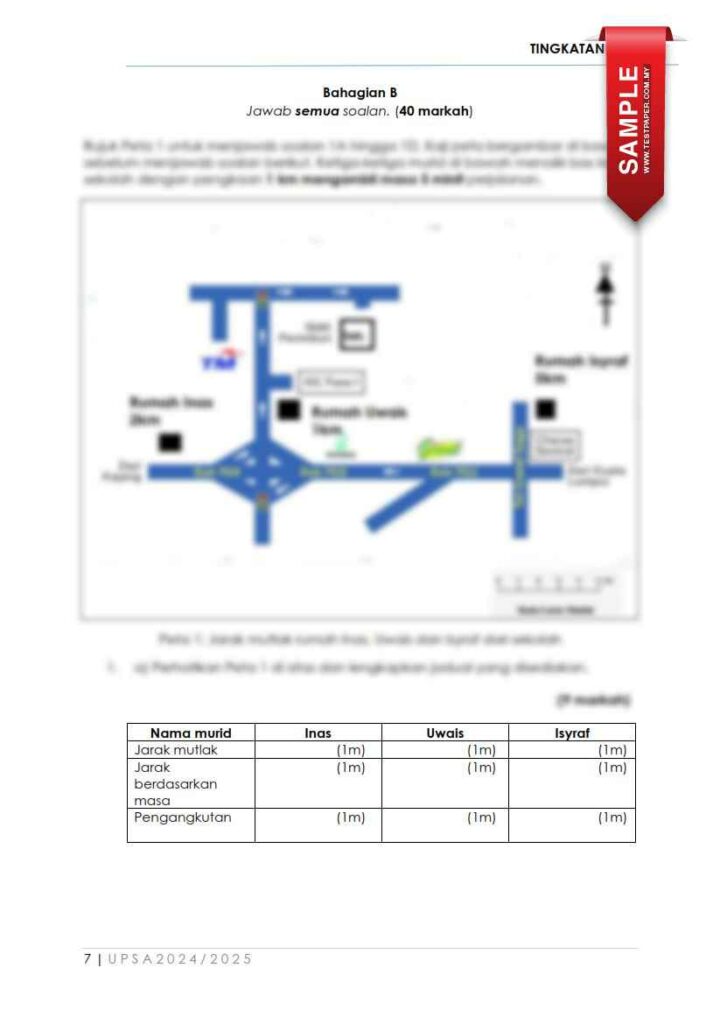 SOALAN UPSA GEOGRAFI TINGKATAN 2 UNTUK PERTENGAHAN SESI AKADEMIK 2024-2025 3