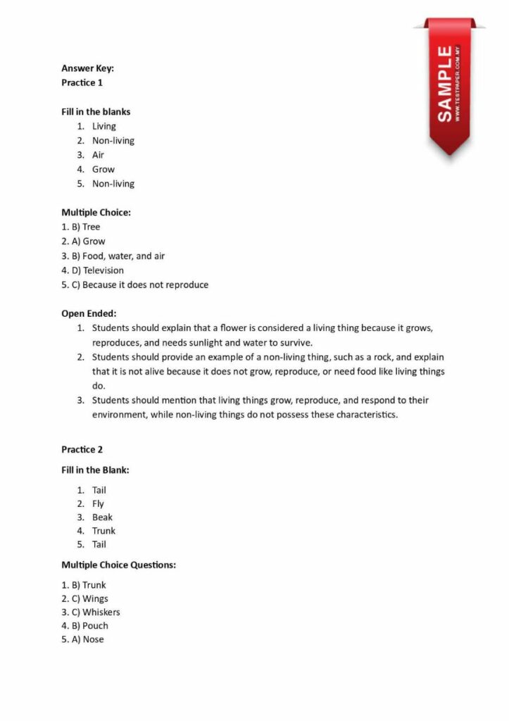 SCIENCE ENRICHMENT PRACTICE YEAR 1-2-3 YANG MENARIK 9