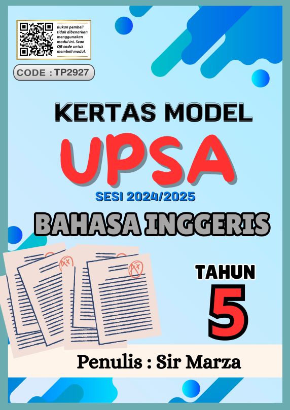 UPSA BAHASA INGGERIS TAHUN 5 (2024-2025) YANG LENGKAP 1