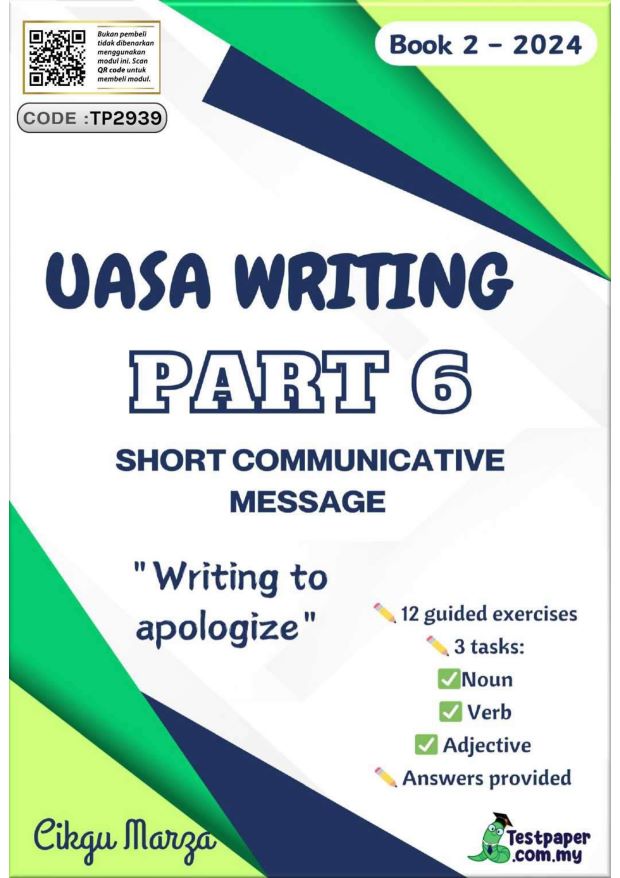 LATIHAN WRITING BAHASA INGGERIS UASA 1