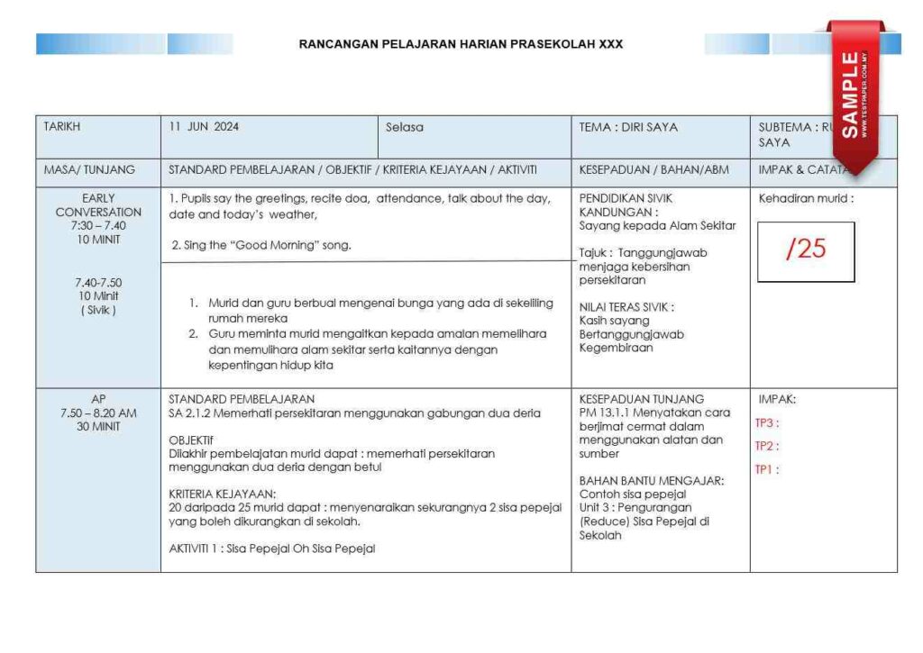 RPH PRASEKOLAH MINGGU 13 (RUMAH SAYA) TAHUN 2024 5