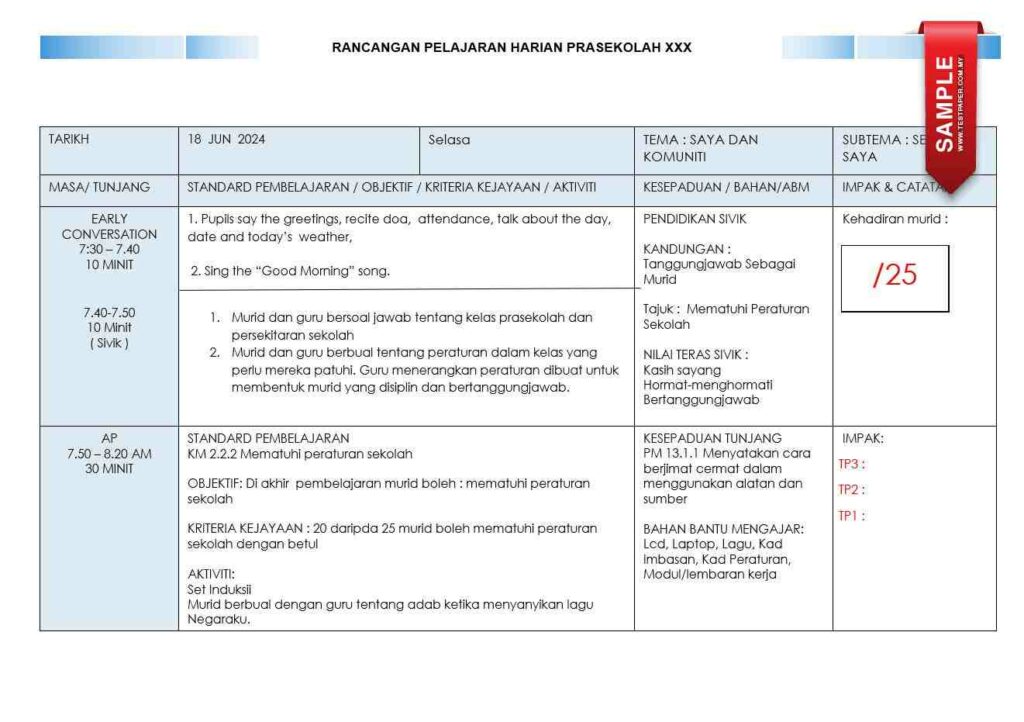 RPH PRASEKOLAH MINGGU 14 (SEKOLAH SAYA) TAHUN 2024 4