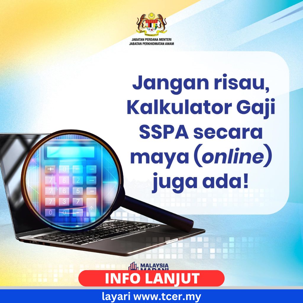 Cara Menggunakan Kalkulator Gaji SSPA Secara Online TCER.MY