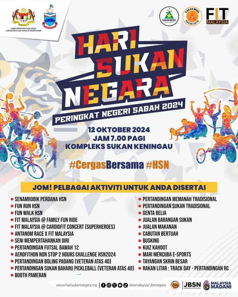 Hari Sukan Negara 2024 Peringkat Kebangsaan & Negeri 25