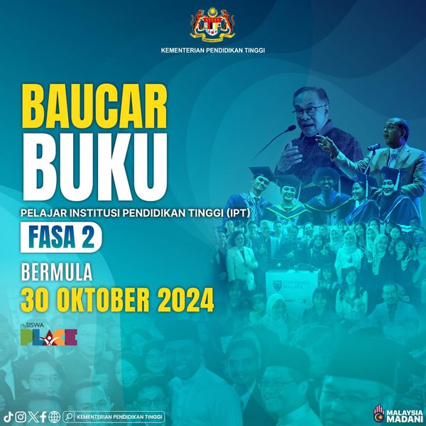 Baucar Buku Pelajar IPT Fasa 2 Melalui Platform MySISWAPLACE 1