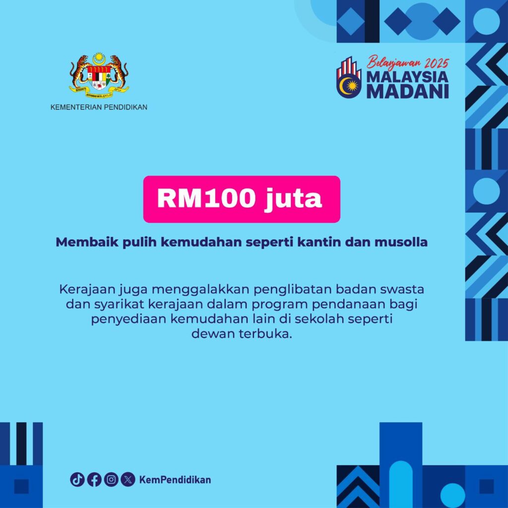 Senarai Peruntukan Belanjawan 2025 Malaysia MADANI KPM & KPT 3