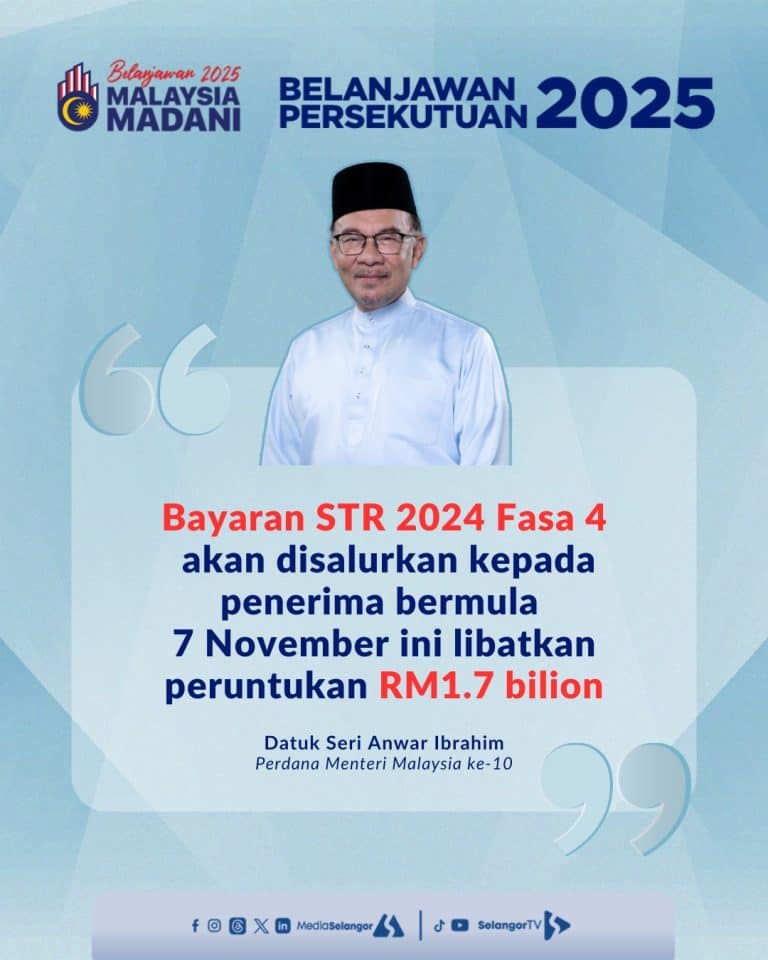 STR Fasa 4 Mula Dibayar Kepada Penerima Bermula 7 November 2024 1