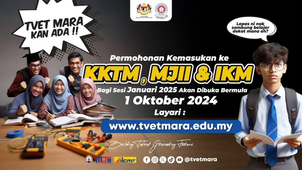 Permohonan Kemasukan KKTM, MJII & IKM Sesi Januari 2025 1