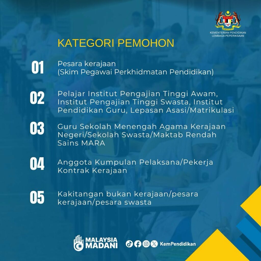 Permohonan Sukarelawan Pengawas Peperiksaan SPM 2024 3