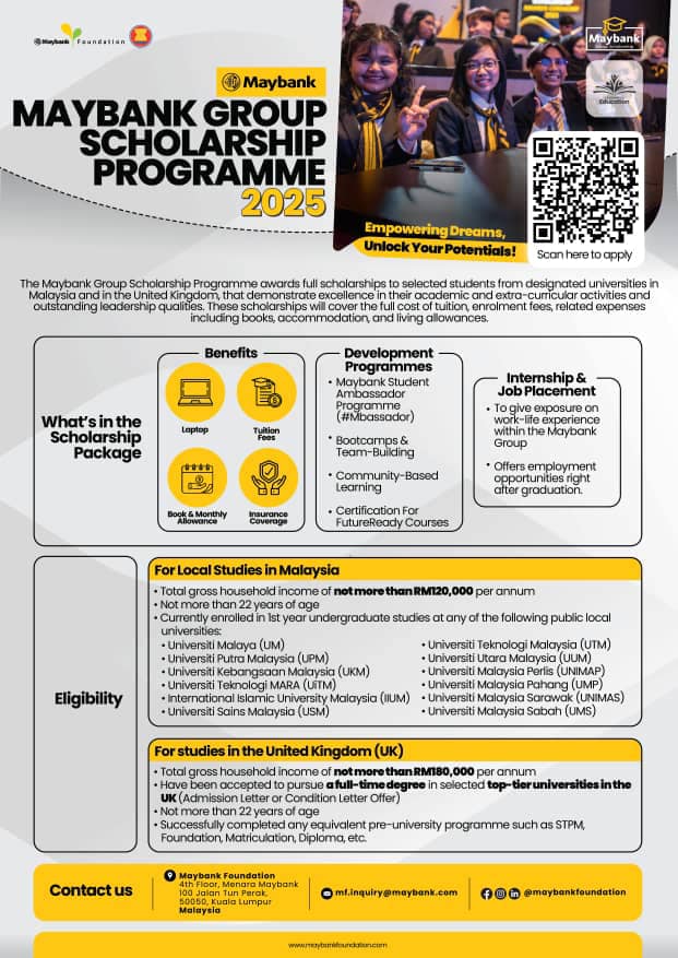 Permohonan Biasiswa Maybank Group Scholarship Tahun 2025 1