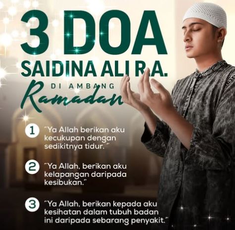 Persediaan & Doa Menyambut Ketibaan Bulan Ramadan 2