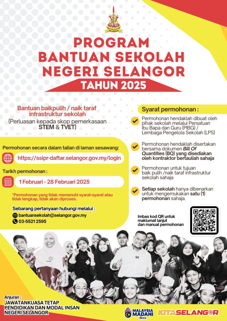 Permohonan Program Bantuan Sekolah Negeri Selangor Tahun 2025 1